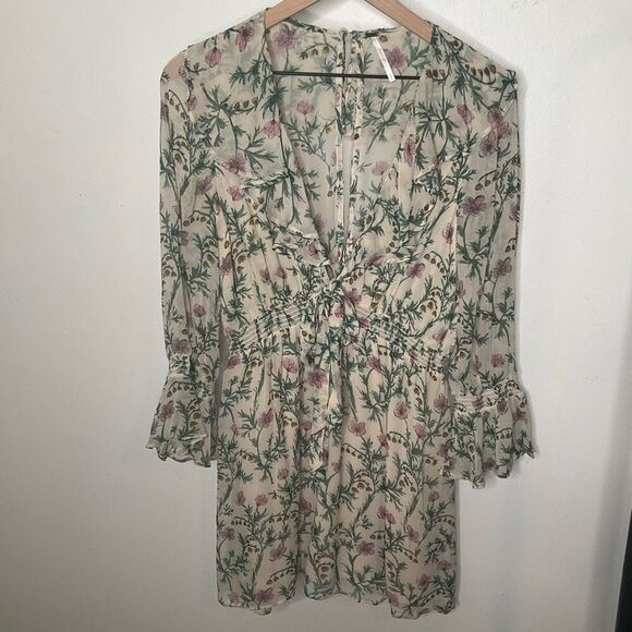 Free People Ruffle Me Up Mini Dress - Picture 2 of 8